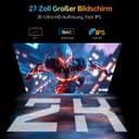 KTC 27 Inch 320hz PC Gamer Screen, 300Hz 240hz, Fast IPS Gaming Monitor, QHD 2K 2560 x 1440p, 1ms, White Screen, Freesync & G-Sync, 144% sRGB, HDR400, Low Blue Light, VESA 100x100, DP1.4/HDMI 2.1 - 4