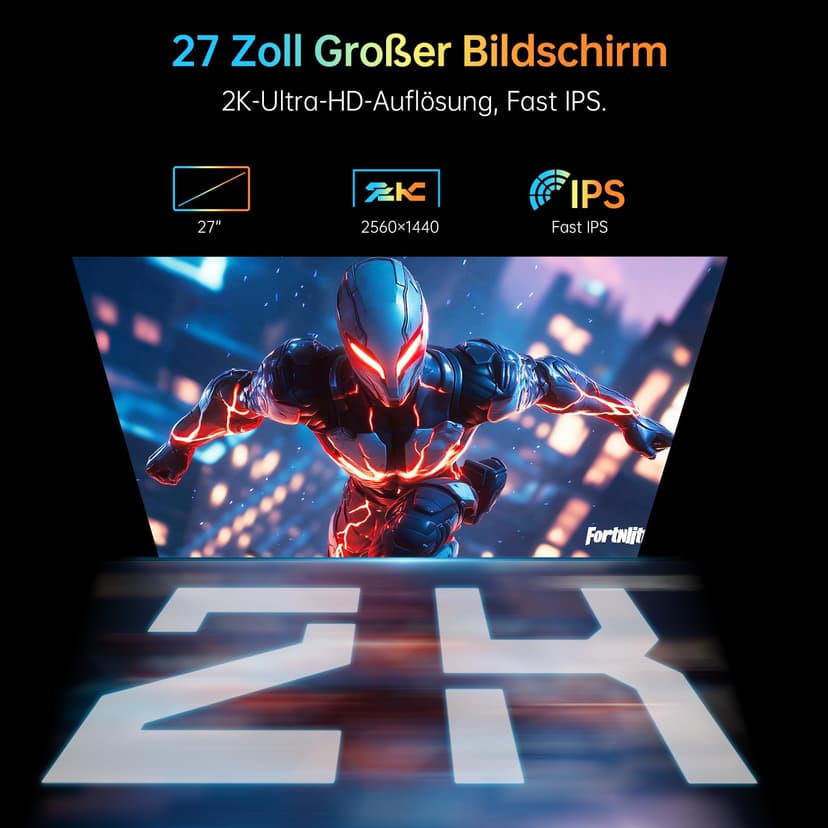 KTC 27 Inch 320hz PC Gamer Screen, 300Hz 240hz, Fast IPS Gaming Monitor, QHD 2K 2560 x 1440p, 1ms, White Screen, Freesync & G-Sync, 144% sRGB, HDR400, Low Blue Light, VESA 100x100, DP1.4/HDMI 2.1 - 4