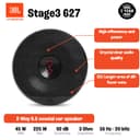 JBL Stage 3 627 6.5'' (16cm) Speaker Set - 2