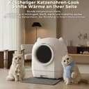 Devoko 90L Self cleaning cat litter tray,APP Control,6 safety sensors,Easy Clean litter robot,Extra Large litter boxes for Multiple Cats,Anti-pinch Smart Robot,Automatic cat litter tray for Multi-Cats - 8