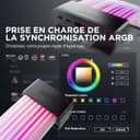 AsiaHorse Aurora-CO Gaines de Câble ARGB [Gaine Seulement - Pas DE CÂBLE NI CONTRÔLEUR], Kit Gaine ARGB Souple pour Câbles d'alimentation Existants 24-Pin / 2 * 8-Pin / 12+4-Pin, Sync 5V 3-Pin - 3