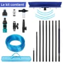 Raydyn Brosse de Nettoyage de Panneau Solaire 12 mètres, Brosse à Eau Propre avec 4 Buses, doseur de Savon, pour Nettoyage Panneaux Solaires, Vitres, Mur (12M) - 6