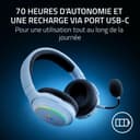 Razer Barracuda X Chroma - Casque de Jeu multiplateforme sans Fil avec 6 Zones Chroma RGB (SmartSwitch Hyperspeed & Bluetooth, 40mm Drivers, Micro cardioïde HyperClear détachable) Blanc - 7