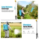 SideKing Pulvérisateur à Dos 16L, Pulvérisateur Électrique Compatible avec Makita 18V, Pression Réglable 7 Bar, Lance Télescopique, Soutien Lombaire, Pulvérisateur de Jardin pour Toiture & Terrasse - 3