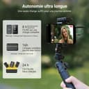 NEEWER CM28 Pro Système de Microphone Cravate sans Fil avec étui de Chargement 48 kHz 16 Bits Audio Non compressé Suppression du Bruit 4 Go de Stockage 9 Heures d'enregistrement - 9