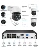 ZOSI C290 8MP 4K PoE Security Camera System Outdoor, Pan/Tilt 360 Camera, 2TB Hard Drive - 9