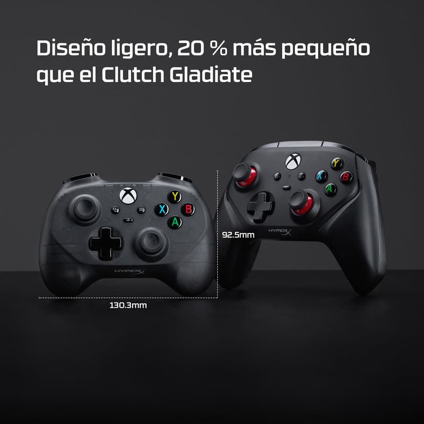 HyperX Clutch Tan - Manette gaming mini compacte noire avec câble pour Xbox Series X|S sous licence et fonctionnalité complète - 4