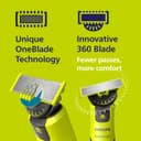 Philips OneBlade 360 avec connectivité Authentique visage + corps, tondeuse à barbe électrique, technologie 360, peigne réglable 5en1, 1x kit pour le corps, (modèle QP4631/30) - 3