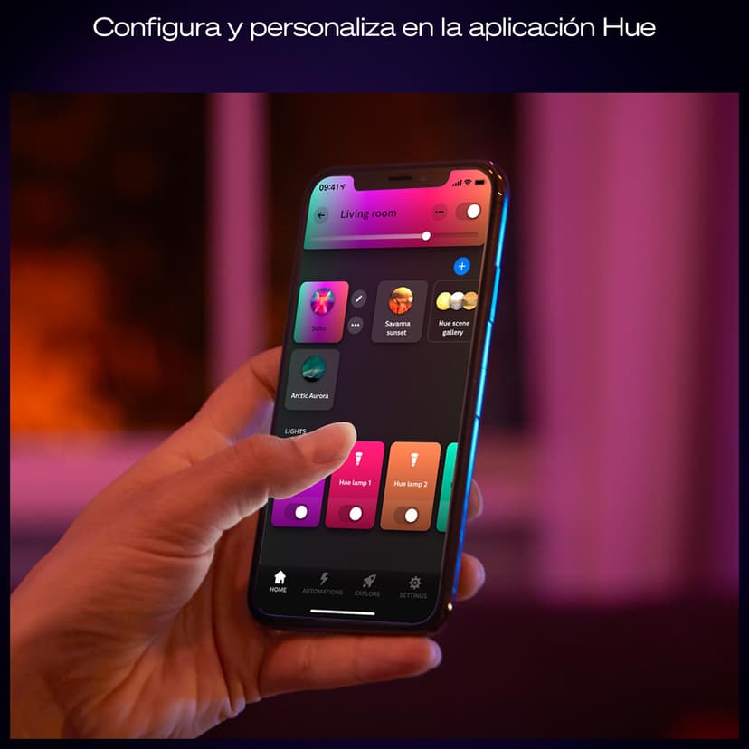 Philips Hue Surimu White and Colour Ambiance Smart Lighting Rectangle Panel Light, 120 x30 cm, with Bluetooth, Works with Alexa, Google Assistant and Apple Homekit, new Generation - 7