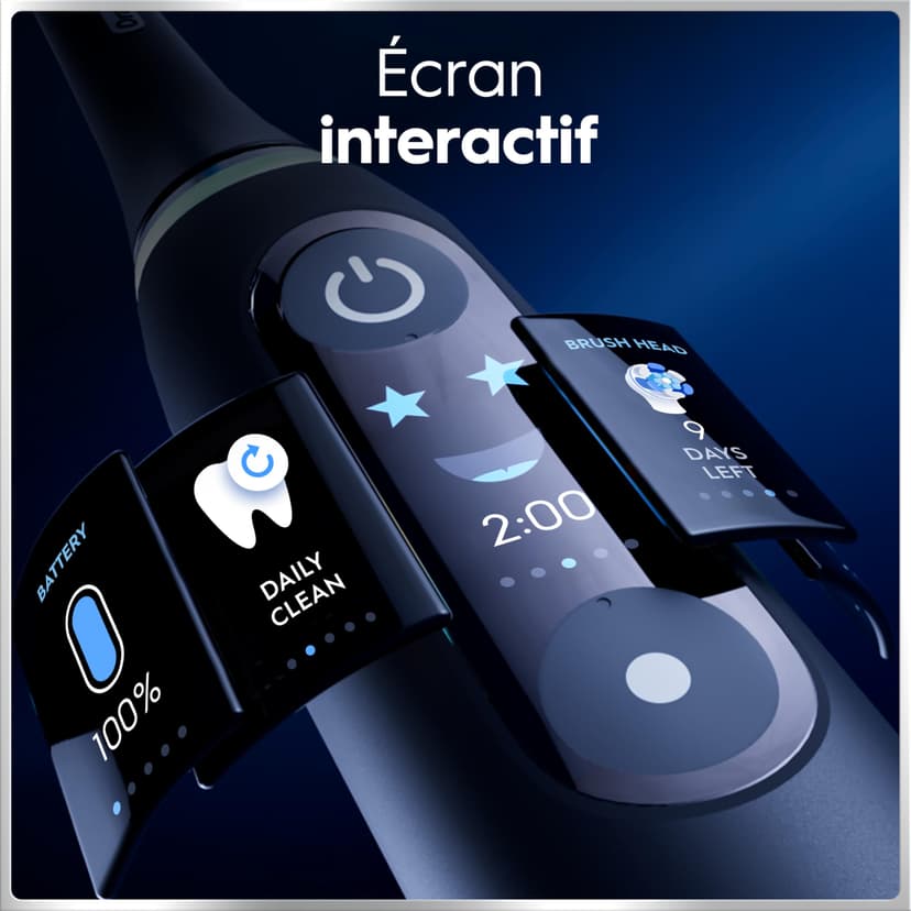 Oral-B iO 6N Black Bluetooth Connected Electric Toothbrush, 2 Brushes, 1 Travel Case - 9