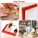 90 Degree Right Angle Positioning Clamp, Aluminum Alloy Right Angle Square Clamps 14 cm/5.5 inch Professional Woodworking Tools Carpentry Equipment for Picture Frames Cabinet Drawers - 4 Sets - 6