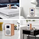 LEMEGA CR4 Radio numérique Dab/Dab+/FM avec Bluetooth,Radio Dab Portable alimentée par Le Secteur,Horloge à Deux alarmes avec Snooze,Affichage Couleur,Effet Bois (Noyer) - 7
