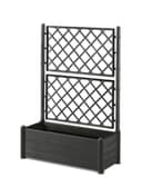 Stefanplast Italy tray with espalier, plastic, rectangular, 100 x 43 x H. 142 cm anthracite - 1