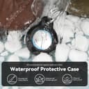 TNSNK Waterproof for Apple Airtag Holder Case with Lock, Airtag Pendant Keyring Case with Keychain for Luggage/Bicycles/Pets - 2