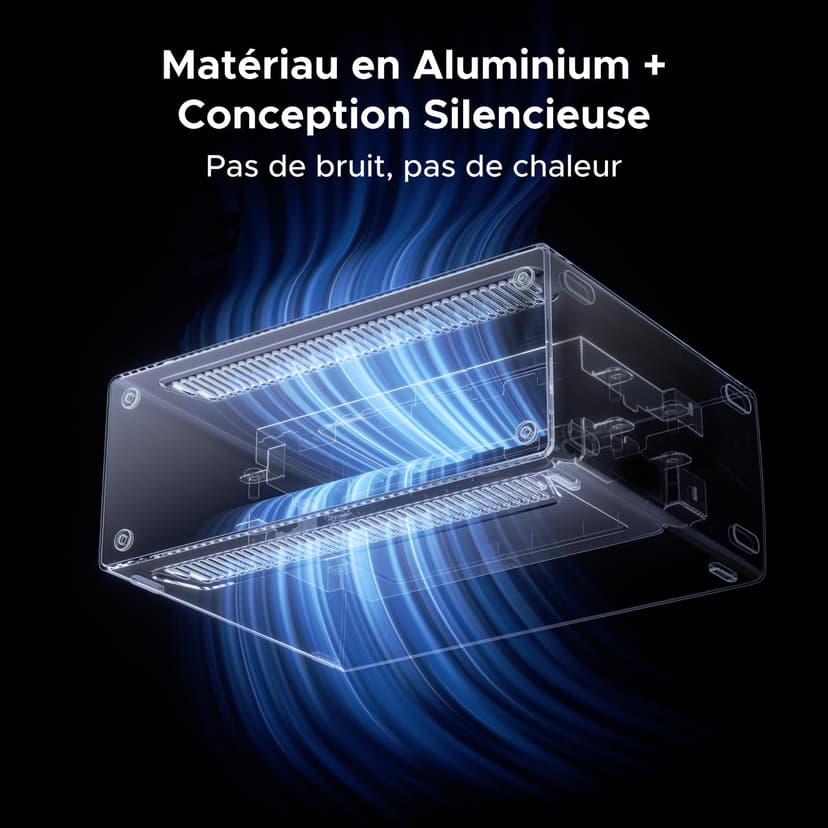 UGREEN Revodok Max 13 en 1 Thunderbolt 4 Dock 40Gbps avec 2 TBT4 et 1 DisplayPort Multi USB Data RJ45 1GbE SD TF 3.5mm Port Station d'accueil Dual 4K 60Hz Unique 8K 30Hz Écran Extension - 7