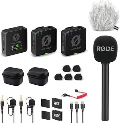 Rode Wireless Pro Microphone Set with Interview GO Hand A…