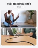 INIU USB C Charger Cable, 240W PD [2-Pack 2m] Type C Charge Cable - 7