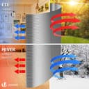 VOUNOT® Insulation Roll Radiator Foil 10m x 60cm x 3mm, Double Aluminum Bubble Heat Thermal Reflector Panels - 4