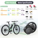 BAFANG Kit Moteur Pedalier 36V 48V 250W - BBS01B Mid Drive Kits pour Brochette Inférieure 68-73MM, Kit de Conversion Vélo Électrique avec Optionnel Batterie et Accessoires - 2