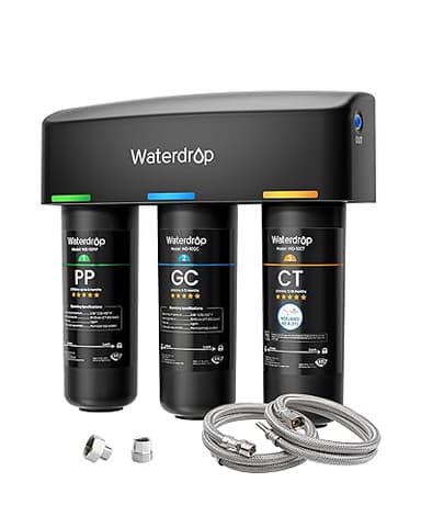 Waterdrop TSA Under Sink Water Filter System, 3-Stage Hig…