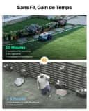 ANTHBOT M9 Robot Tondeuse sans Fil, NetRTK, 4G, 5000 mAh, Recommandé 1000 m², Maximum 1200 m², Pente de 24° (45%), Prend en Charge 2RTK Conçu pour Les Jardins Avant et Arrière - 3