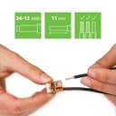WAGO 221�XP-412�Connection Clamp 2�Conductors with Levers Small 0.2���4�mm� Transparent Design, Pack of 1 - 2