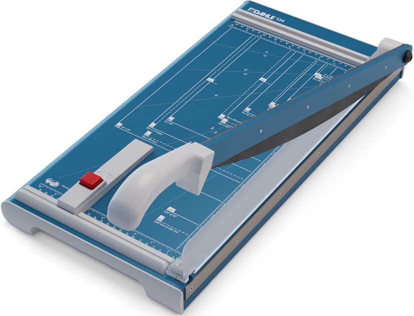 Dahle Cisaille 534 (Capacité de Coupe jusqu'à 15 Feuilles, DIN A3, 460mm de Coupe, Lame Plate, Pression Manuelle) Bleu - 2