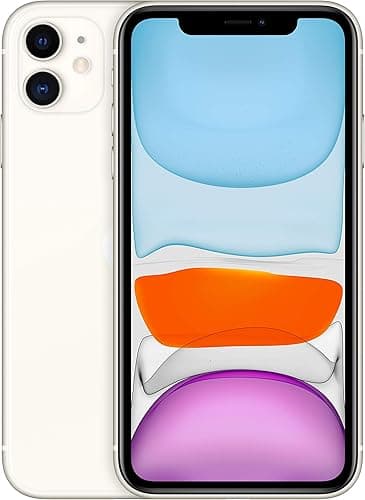 Apple iPhone 11, 128GB, White (Renewed)