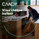 CANDY - Lave-Vaisselle - Pose Libre - 15 Couverts - Classe Énergétique C - Maxi Cuve, Wash & Dry 35 min, Ouverture Automatique, Contrôle à Distance - Noir - 60 x 85 x 60 cm - Modèle CF 5C6F0B - 6