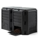 DEUBA® 800L Garden Compost Bin | Composting Organic ECO Waste Converter Box | Recycling Bins | Cleaning Caddy | Food Waste Bin | Dog Food Bin | Worm Farm | Outdoor Compost Garden Storage Box | Black - 1