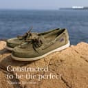 Sebago Men's Docksides Portland Crazy H Boat Shoes, Green (Green Military 909), 8 UK - 5