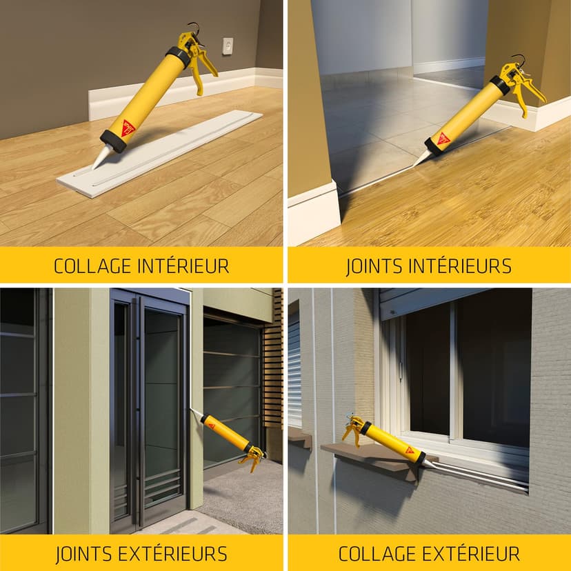 Sika Flex 11 FC Purform Brown Multi-Purpose Sealant, Sealant and Adhesive, Multi-Support, Interior and Exterior (Sikaflex 11 FC+), 300 ml - 7