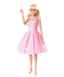 Barbie Le Film Poupée Mannequin Articulée Look Vintage en Robe Vichy Rose Et Blanche, avec Collier De Marguerites, À Collectionner, Jouet Enfant, HPJ96 - 9
