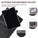 Coque Compatible pour Danew Dslide 115 10.1-Pouces Tablette Coque Etui Case Rotation à 360 degrés Angles de Vue Multiples Socle en Cuir PU Folio Cover Noir - 4