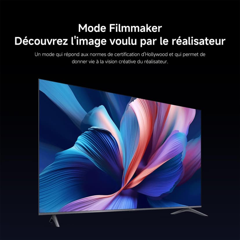XIAOMI TV A Pro 65, 165 cm (65 Pouces), 4K UHD QLED, Smart TV, Google TV, Contrôle Vocal, HDR10+, Mode Game Boost 120Hz, MEMC, 2Go+8Go, Compatible avec Airplay & Google Cast - 6