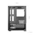 Mars Gaming MC-SE2, MicroATX Gaming Case, Frameless Tempered Glass Front and Side, 120mm FRGB Fan, Dual-Chamber Structure, Compact PC Case with Large Internal Capacity, Black - 6