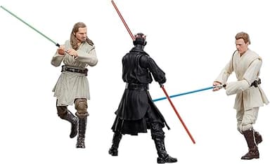 Star Wars The Black Series Qui-Gon Jinn, Dark Maul, Obi-W…
