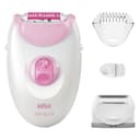 Braun Silk-épil 3, Corded Epilator for Hair Removal, Weeks of Smooth Skin, with Lady Shaver Head & Trimmer Comb, 3-031, Pink - 2