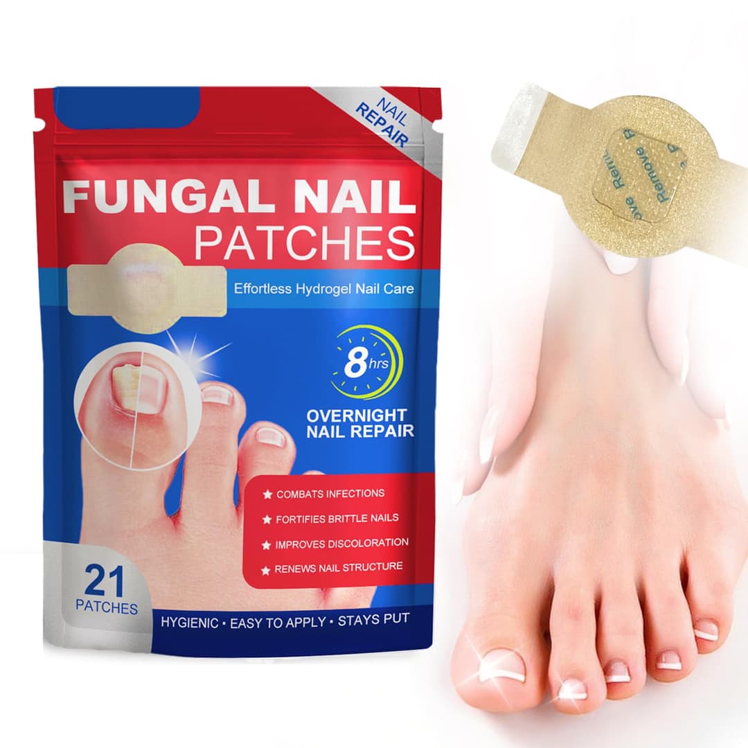 21 Pièces Fungal nail patches Mycose ongles des pieds Pansements Patches de réparation des ongles fongiques Réparer abîmés patches antifongiques ongle pieds Pour hommes et femmes (1 pack)
