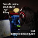 HyperX Cloud II Wireless -Gaming Headset for PC, PS5, PS4, Long Lasting Battery Up to 30 Hours, DTS® Headphone:X®Spatial Audio, Memory Foam, Detachable Noise Cancelling Microphone with Mic Monitoring - 4