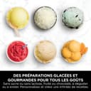 Ninja CREAMi Deluxe Machine a glace et sorbetière, 2 bacs, 10 fonctions, crème glacée, yaourts glacés, des milkshakes, des slush, Pièces amovibles lavables au lave-vaisselle, Stone/Or NC502EUSTGD - 9