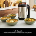 Morphy Richards Soup Maker, 1.6L Dual Programme, Serrator Blade, Easy Clean, Keep Warm, LED Countdown, Add to Function, Detachable Power Cord, Stainless Steel, 501022 - 6