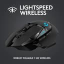 Logitech G502 Lightspeed Wireless Gaming Mouse, Hero 25K Sensor, 25,600 DPI, RGB, Adjustable Weights, 11 Programmable Buttons, Long Battery Life, POWERPLAY-Compatible, PC/Mac - Black - 2