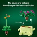 LEGO Botanicals Rocking Plants - Artificial Flowers Set - incl. 2 Faux Plants & 2 Pastel Coloured Pots for Bedroom Decor - DIY Gift Idea for 9+ Year Old Girls & Adults - 11506 - 5