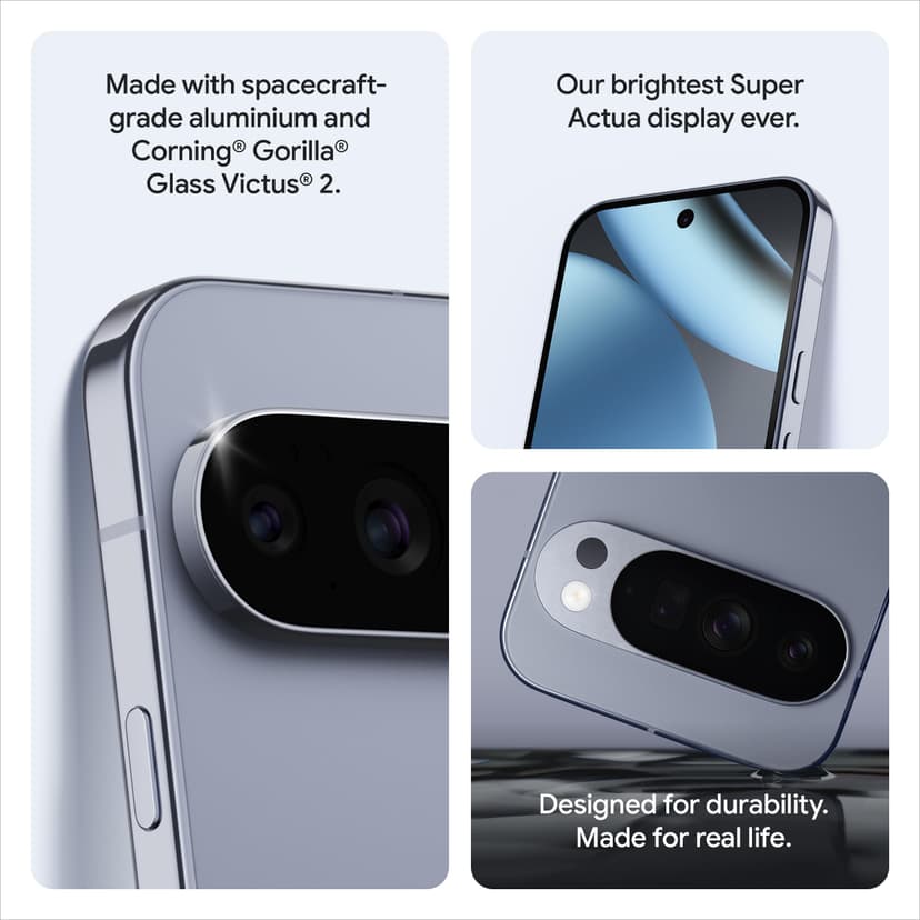 Google Pixel 10 Pro - Unlocked Android Smartphone with Gemini, Triple Rear Camera System, 24+ Hour Battery and 6.3" Super Actua Display - Moonstone, 128GB - 4