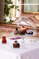 Banquet Plateau with Glass Dome, White, 32.5 x 32.5 x 26.3 cm - 6