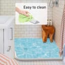 Self-Adhesive Splash Protection Strip Shower, Walk-In Shower Floor Water Barrier, Shower Water Stop for Wet and Dry Separation, Shower Threshold Water Damage for Bathroom and Kitchen (White, 100 cm) - 8