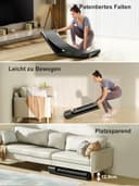 WalkingPad Tapis de Marche Pliable, Tapis Roulant Électrique Silencieux 6 km/h, Walking Pad pour Maison et Bureau Con Télécommande - 3