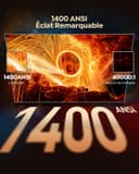Vidéoprojecteur 4K【Netflix Inclus/Dolby】 1400 ANSI Projecteur Vidéo 4K Auto Focus/Keystone WiFi Bluetooth FHD 1080P, HDR10, Smart Rétroprojecteur Portable WiFi6 Extérieur Zoom50% Cadeau/Home Cinéma - 5