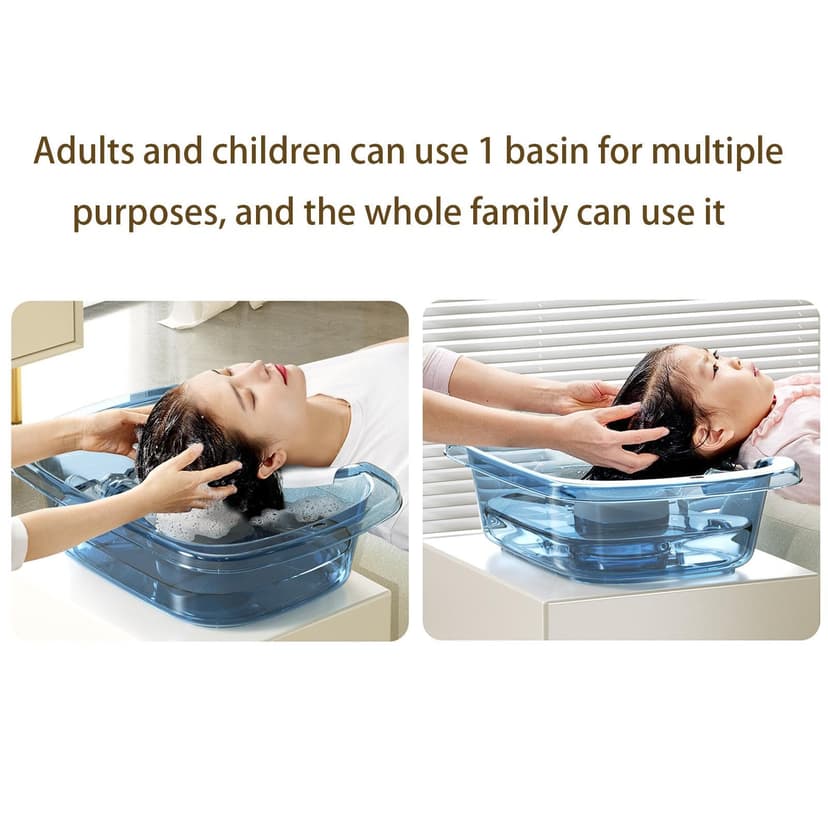 Bassin de shampooing, bassin de lavage des cheveux | Bol de shampooing d'hiver pour blessés | Bol de lavage des cheveux et bassin à la maison pour les personnes âgées et les patients handicapés au lit - 4